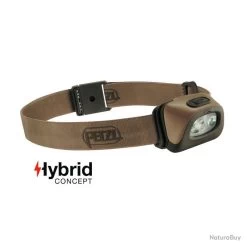 Petzl Lampe Frontale Hybrid éclairage 4 Couleurs Tactikka +RGB Tan - 350 Lumens