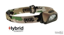 Petzl Lampe Frontale PETZEL Hybrid éclairage 4 Couleurs Tactikka +RGB Camouflage - 250 Lumens