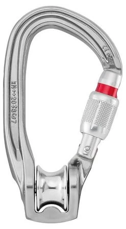 Petzl ROLLCLIP Z SCREW LOCK POULIE MOUSQUETON -Magasin de matériel d'alpinisme 802140326